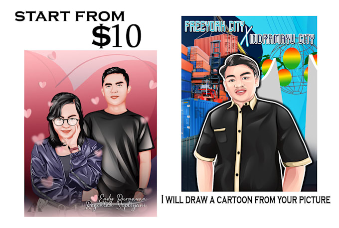 draw a cartoon from your picture