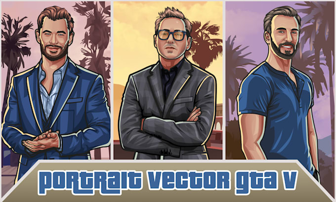 create perfect portrait vector in gta v style