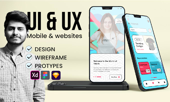 do mobile UI UX designs for you