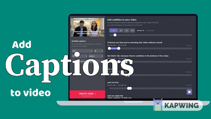 put subtitles to your video