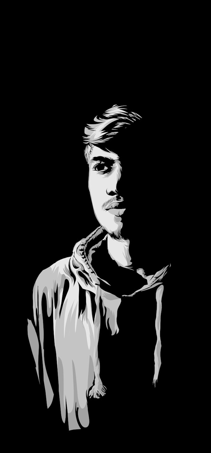 make vector illustration of portrait
