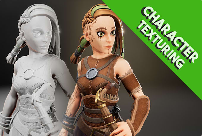 uv and texture your character