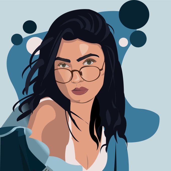 Draw a vector portrait from your photo by Zornittsa | Fiverr