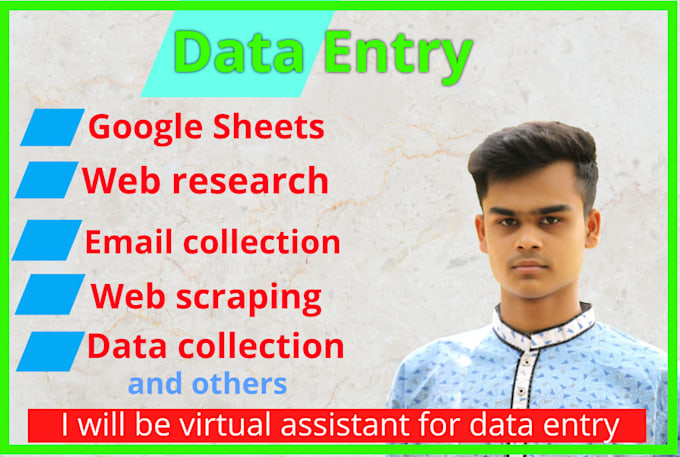 be virtual assistant for data entry lead generation web research
