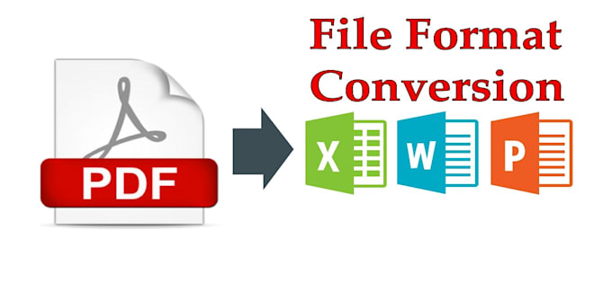 convert PDF to word, excel or PPT in 1 hour