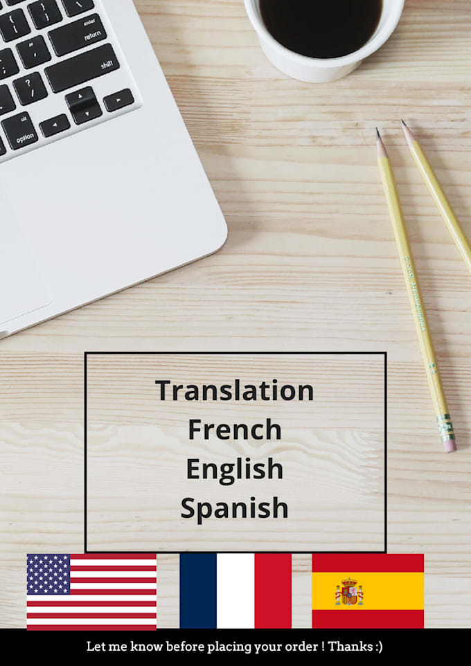 translate your text in french, english or spanish