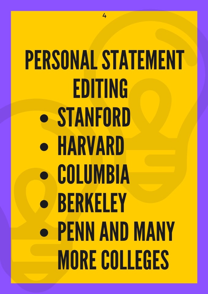 proofread, deep edit your college personal statement, or resume