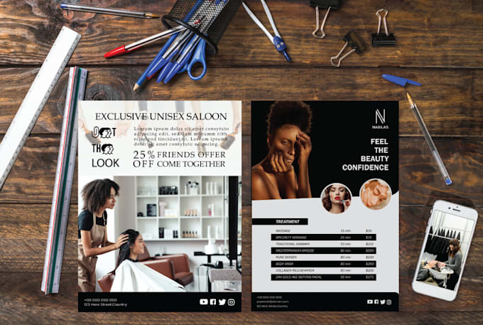 design modern and professional flyer