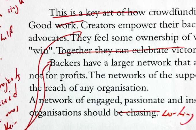 edit or proofread your content