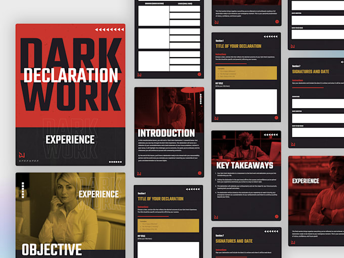 design a professional workbook for your business