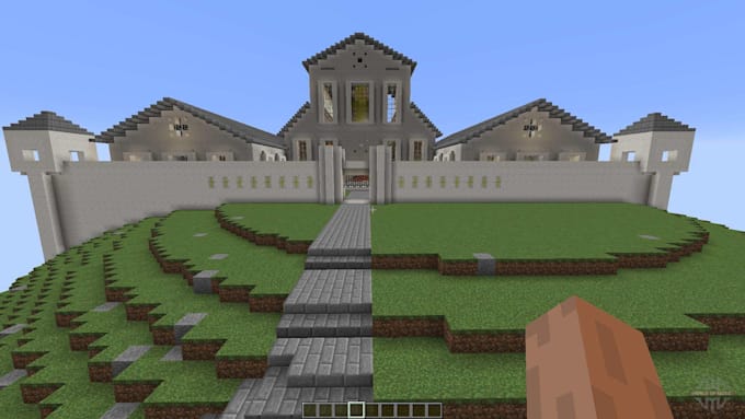 make a farm or a building in minecraft