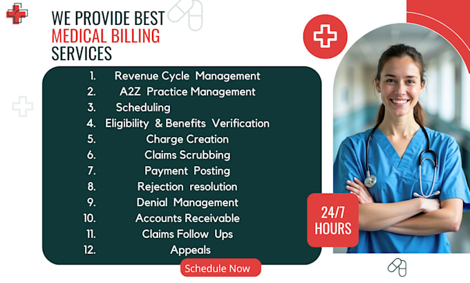do medical billing, eligibility verification, payment posting, coding, follow up