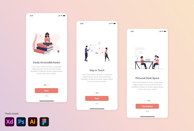 do modern mobile UI UX design or website UI UX design