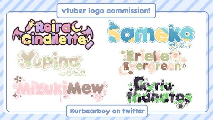 design a cute vtuber logo