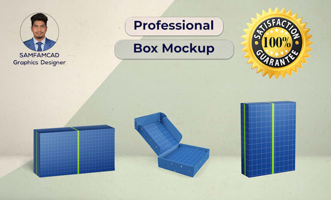 design professional mailer box and 3d box mockup within 12hr