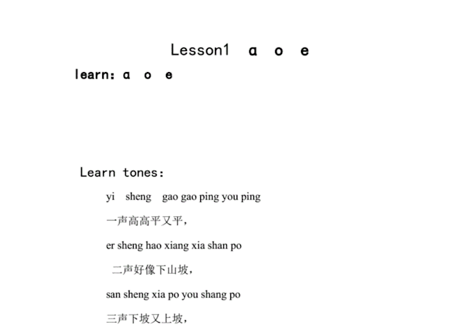 teach chinese phonetic sounds
