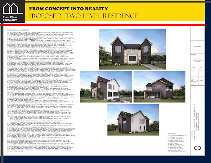 be your architect for architectural plans and design