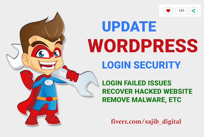 secure wordpress website login security and remove malware