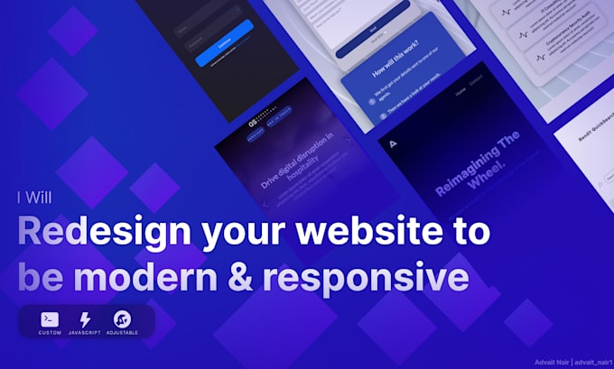redesign your website to a new modern look