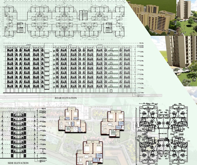 Do architectural drawing set in autocad and revit by Buildndesign | Fiverr