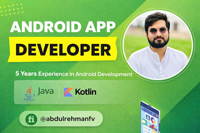 develop android app and develop mobile app in android studio