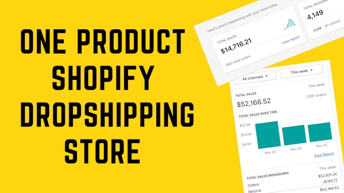 Create one product shopify store , dropshipping store by Ecommerceace ...