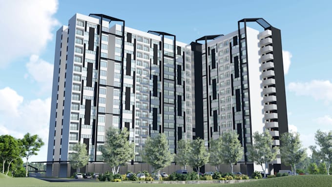 create attention grabbing high rise renderings