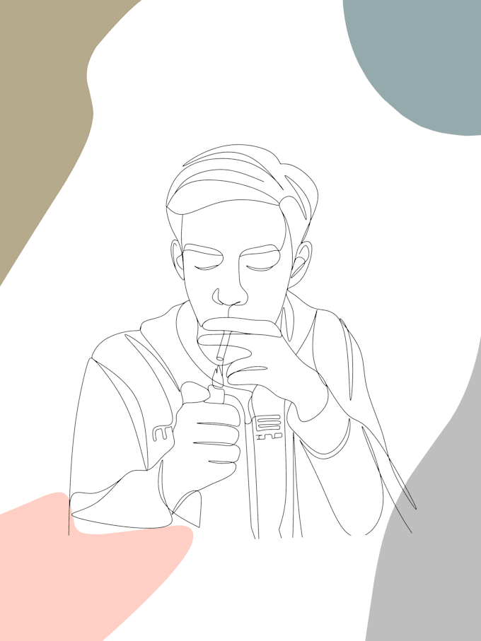draw a minimalist line art illustration
