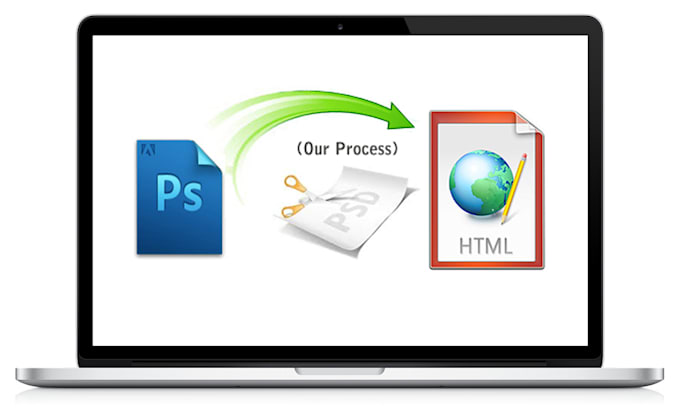 convert your psd to one HTML page