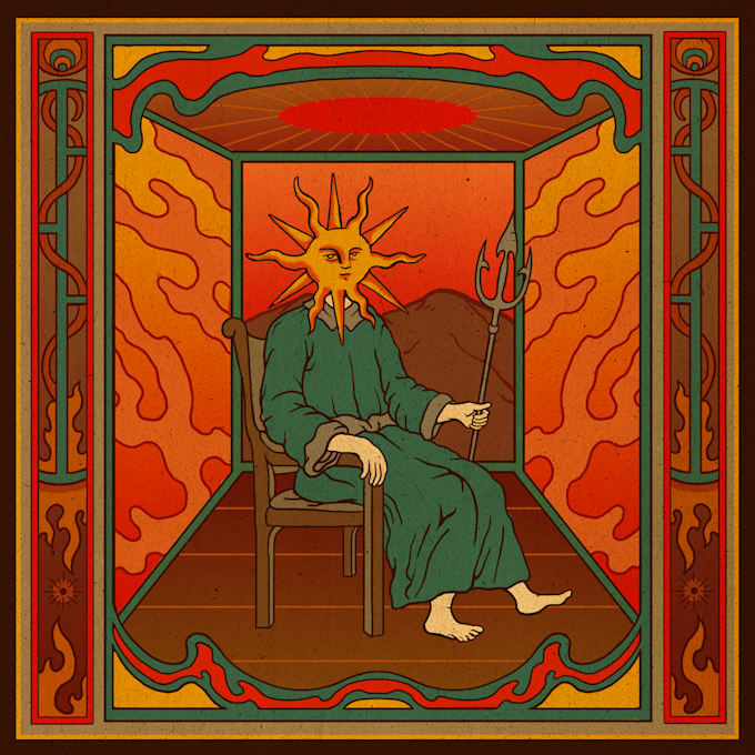 draw a unique esoteric or fantasy medieval art for you