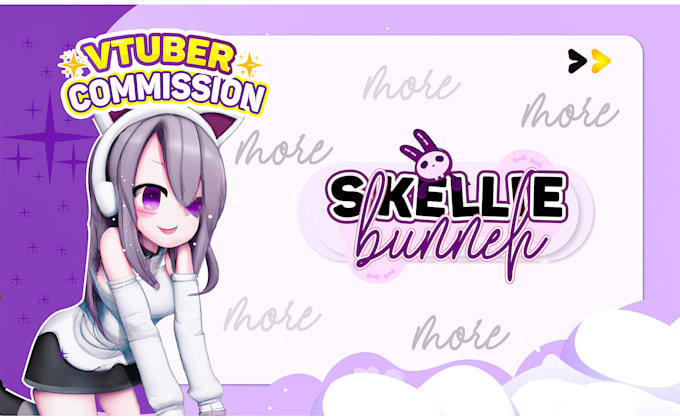 design cute vtuber logo and streamer