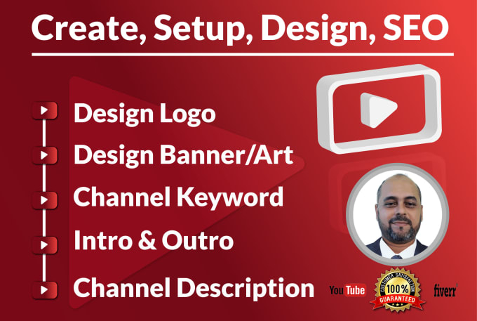 Create And Setup Youtube Channel With Seo Logo And Banner By Sharifulisla Fiverr