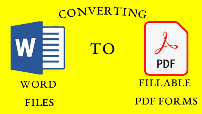 Convert your word documents to a pdf fillable form by Leunerj | Fiverr