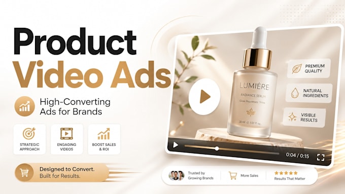 create product video ads for amazon ecommerce and social media