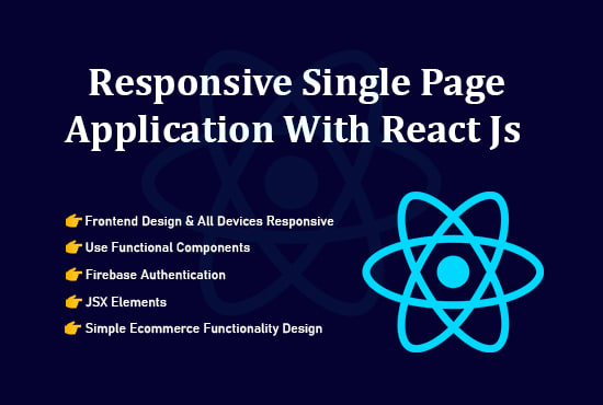 Develop single page web application with react js by Biplob_dev | Fiverr