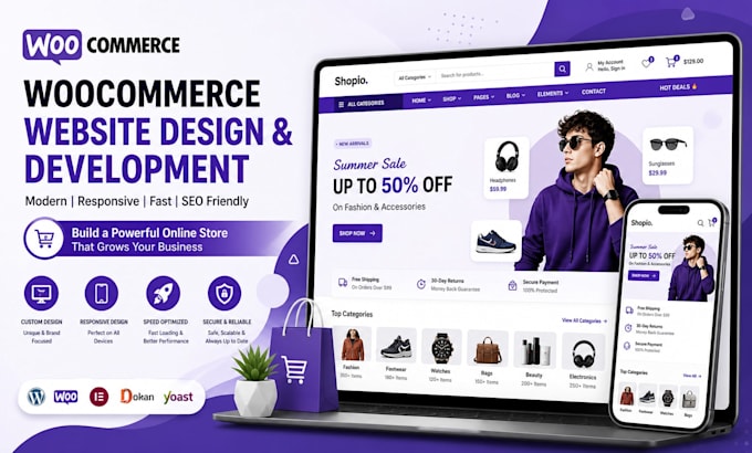 design redesign customize woocommerce website online store ecommerce development