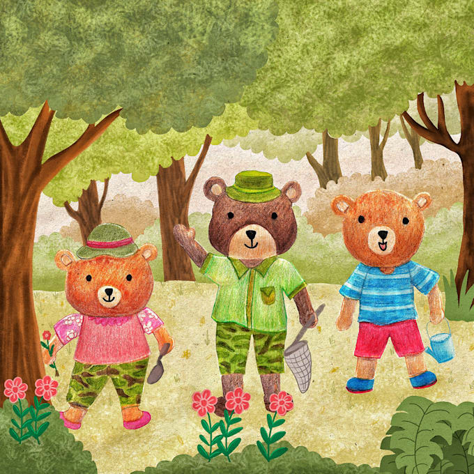 draw traditional art for children