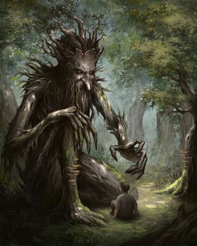 draw fantasy illustration and concept art