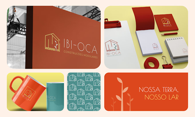 design a minimal logo and full visual brand identity
