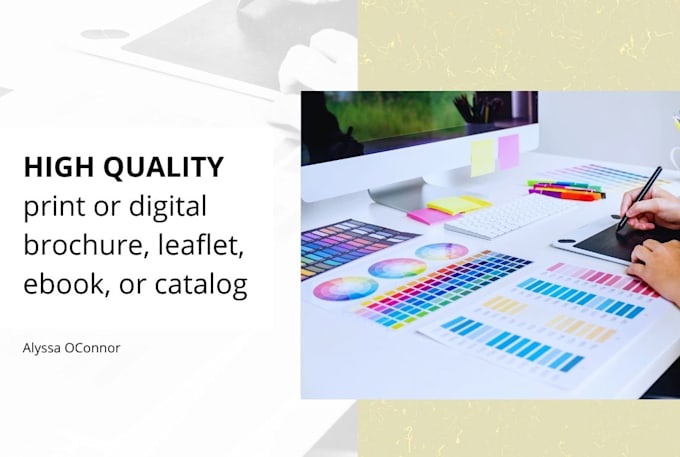 I will design print or digital brochure, leaflet, ebook, or catalog