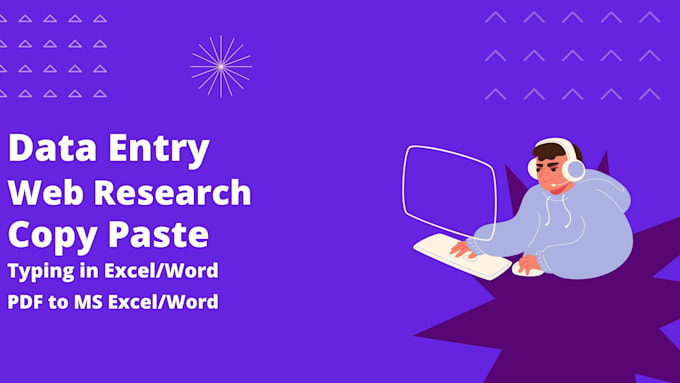create data entry work