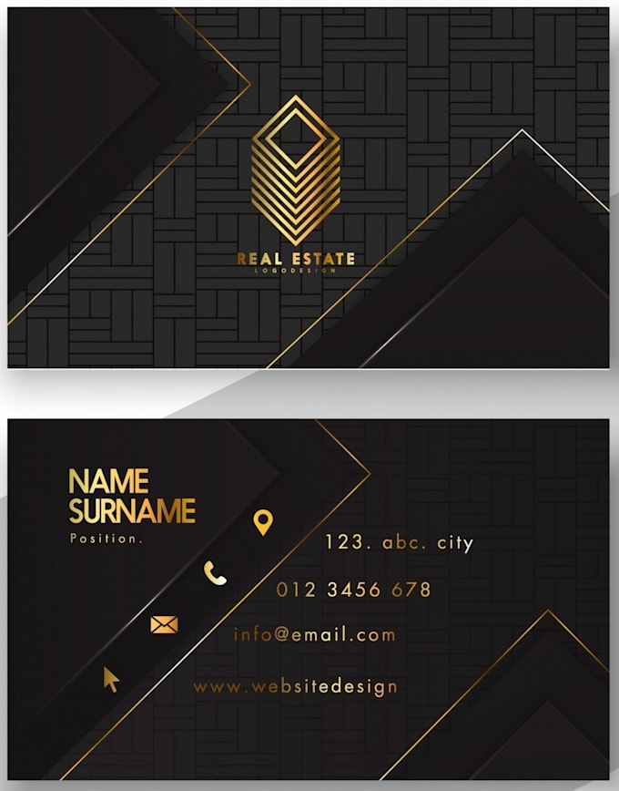 unique luxury visiting card
