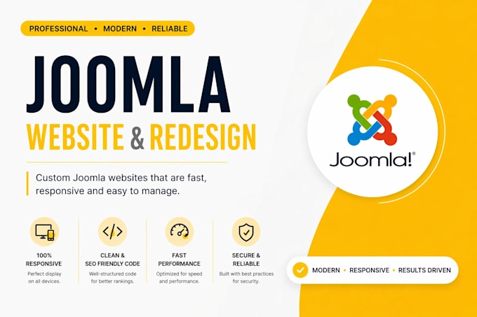 develop joomla website or template and redesign website