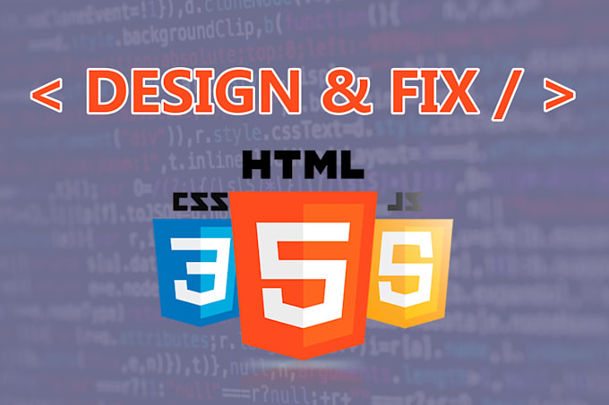 Web design html css, your front end developer with html css by ...