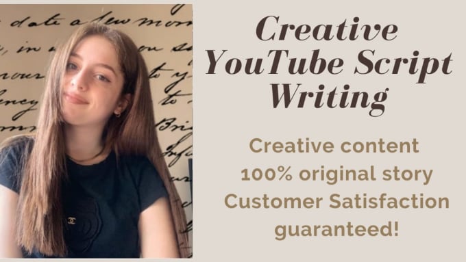 Hire a freelancer to be your creative youtube script writer