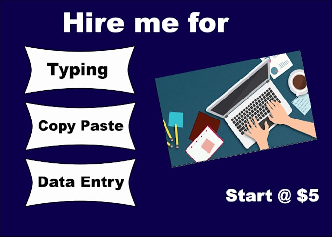 Do typing, copy paste, data entry by Slalexius | Fiverr