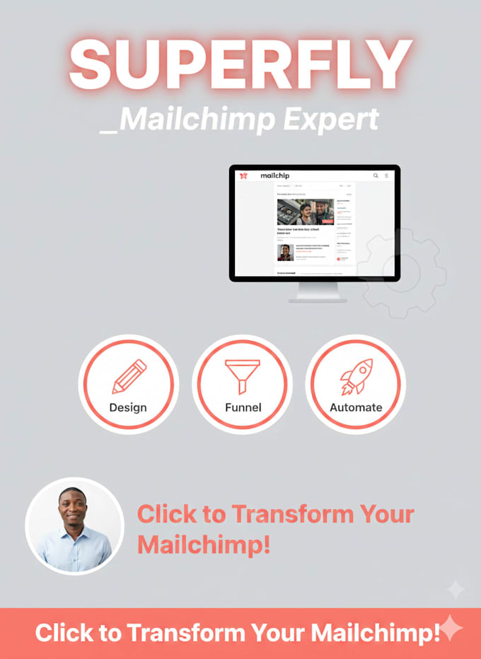 design or redesign your mailchimp email template repair with automation