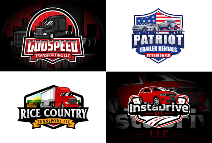 do transport logistic and trucking logo within 24 hours