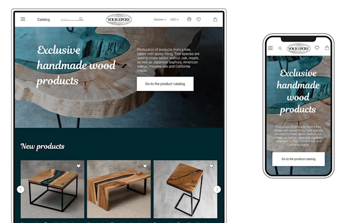 landing page and web site