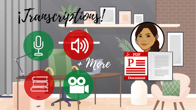 make spanish transcriptions video, audio and more
